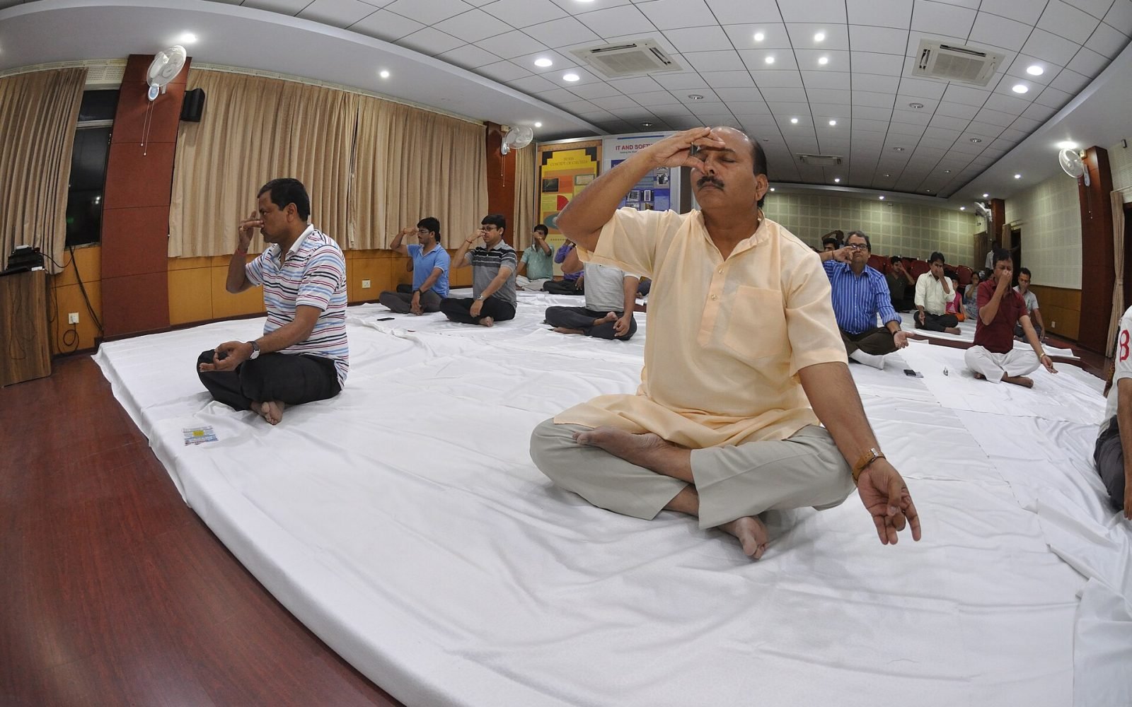 Nadishodhana Pranayama - International Day of Yoga Celebration - NCSM - Kolkata 2017-06-21 2455